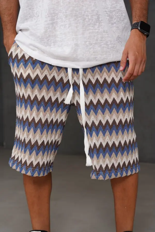 מכנס 'ZIGZAG' כחול