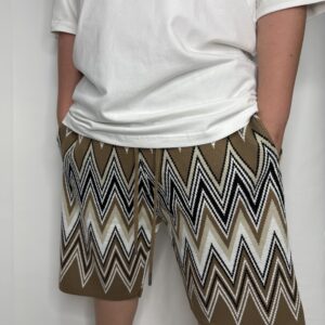 מכנס 'ZIGZAG' חום