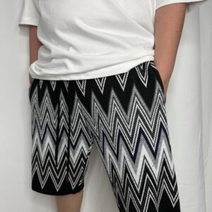 מכנס 'ZIGZAG' שחור אפור