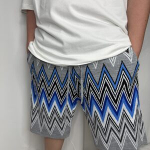 מכנס 'ZIGZAG' אפור כחול