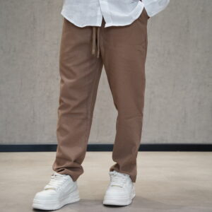 מכנס פשתן חום