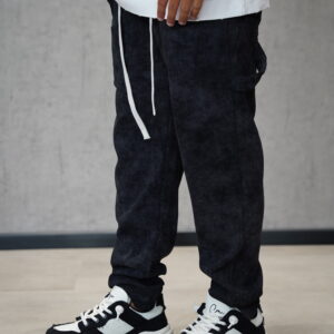 גינס קורדרוי שחור וואש