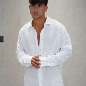 מכותפרת פשתן פרימיום לבן