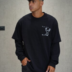 חולצה 'VIS' שרוול כפול