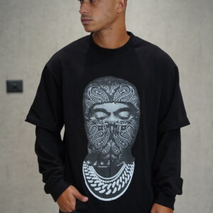 חולצה 'RAP' שרוול כפול