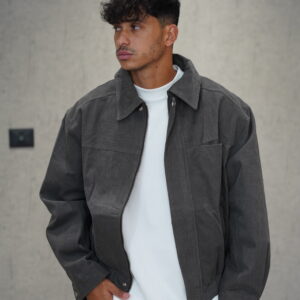 גקט קורדרוי אפור