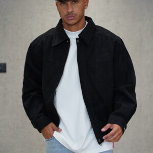 גקט קורדרוי שחור