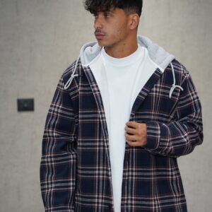 גקט משבצות כחול