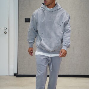 חליפת קרעים אפור