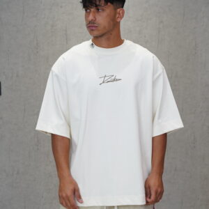 חולצה 'SIGN' שמנת