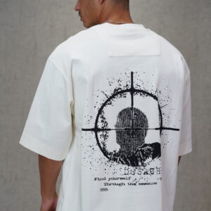 חולצה 'TARGET' שמנת